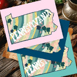 Pennsylvania State Map Illustrated Bold Colorful Postcard<br><div class="desc">Check out this colorful state map drawing.
 
 Visit my shop for more states and more matching items!</div>