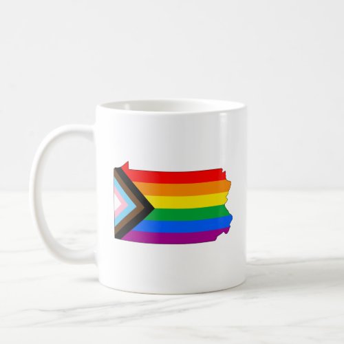 Pennsylvania State Pride LGBTQ Progress Pride Coffee Mug