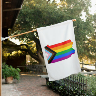 Pennsylvania State Pride LGBTQ Progress Pride House Flag