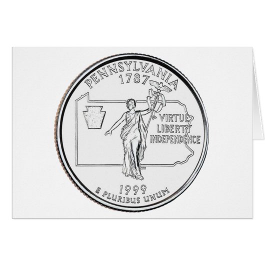 Pennsylvania State Quarter Cards (Front Horizontal)