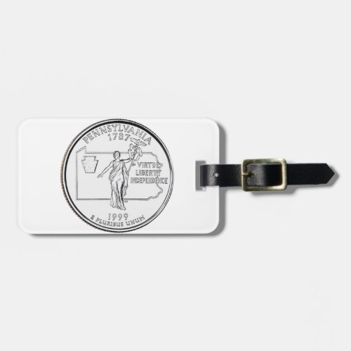 Pennsylvania State Quarter Luggage Tag