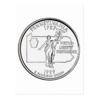 Pennsylvania State Quarter Postcard