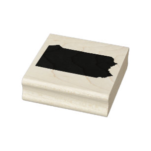 Pennsylvania State Solid Rubber Art Stamp