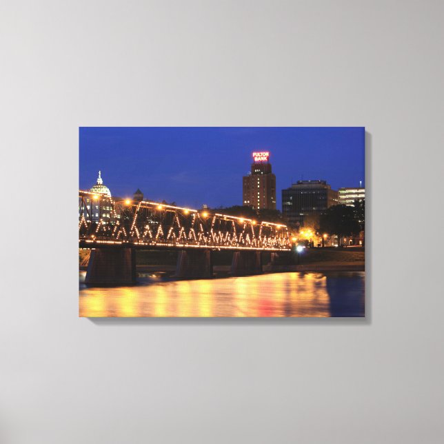 Pennsylvania State Walnut Street Bridge Canvas Print (Front)
