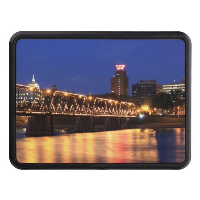 Pennsylvania State Walnut Street Bridge Tow Hitch Cover (Front)