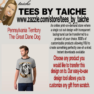 Pennsylvania Territory The Great Dane Dog T-Shirt