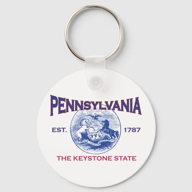 PENNSYLVANIA The Keystone State Keychain (Front)