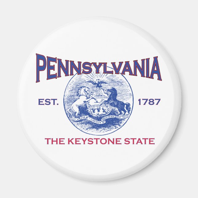 PENNSYLVANIA The Keystone State Magnet (Front)
