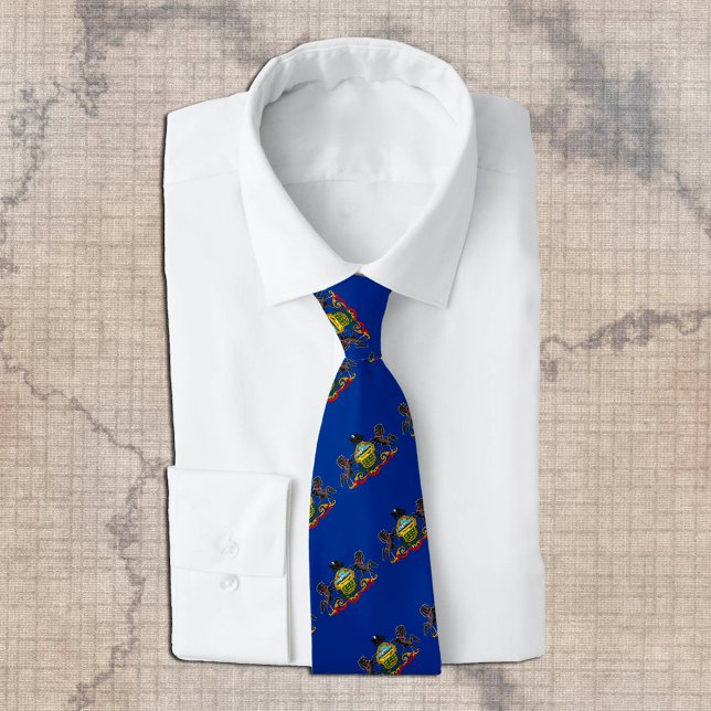 Pennsylvania Ties, fashion USA, Flag business Neck Tie (Creator Uploaded)