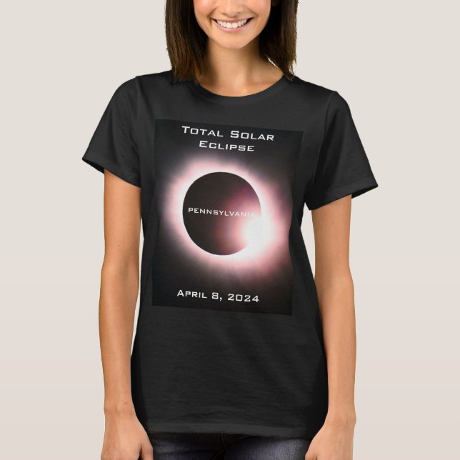 PENNSYLVANIA Total solar eclipse April 8, 2024 T-Shirt (Front)