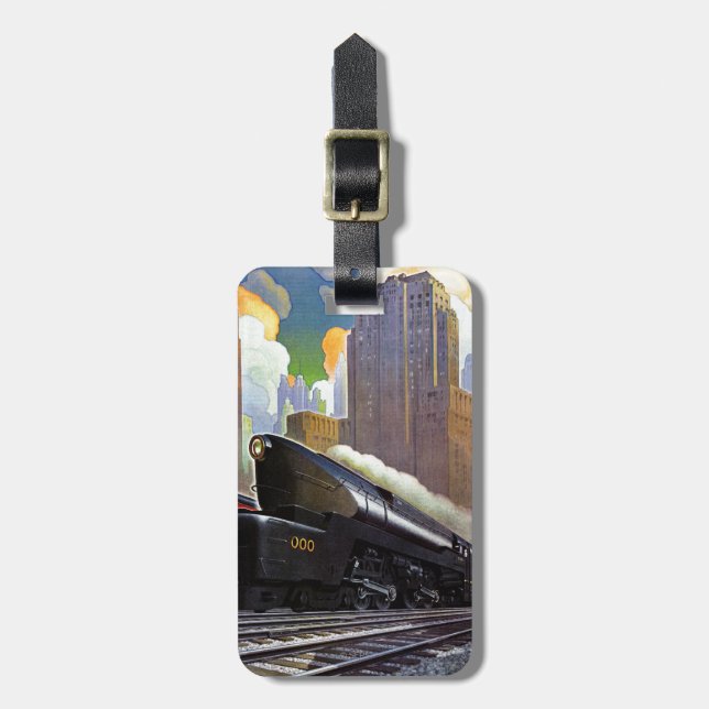 Pennsylvania Train by Unknown Luggage Tag (Front Vertical)