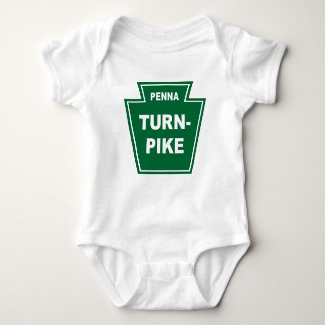 Pennsylvania Turnpike Baby Bodysuit (Front)