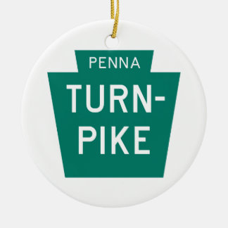 Pennsylvania Turnpike Ceramic Ornament