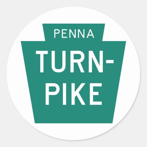 Pennsylvania Turnpike Classic Round Sticker