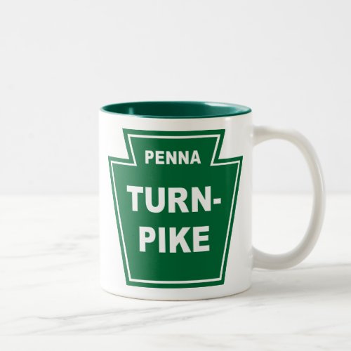 Pennsylvania Turnpike Two_Tone Coffee Mug