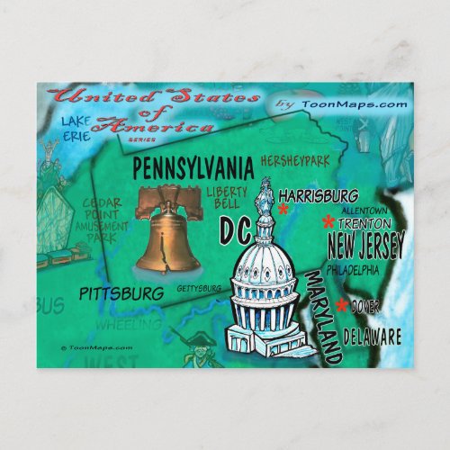 Pennsylvania USA Card