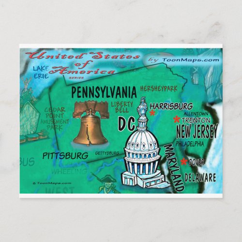 Pennsylvania USA Card