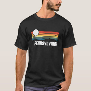 Pennsylvania Vintage Sunset 80s Retro Summer State T-Shirt