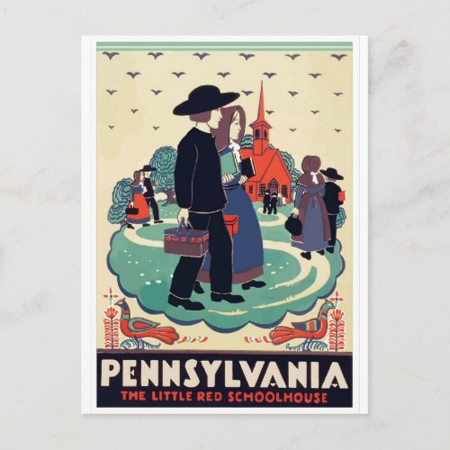 Pennsylvania vintage travel postcard USA