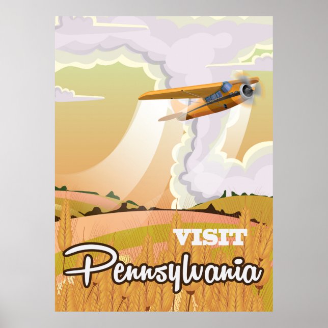 Pennsylvania vintage travel poster (Front)