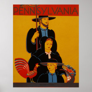 Pennsylvania Vintage Travel Poster Ad Retro Prints