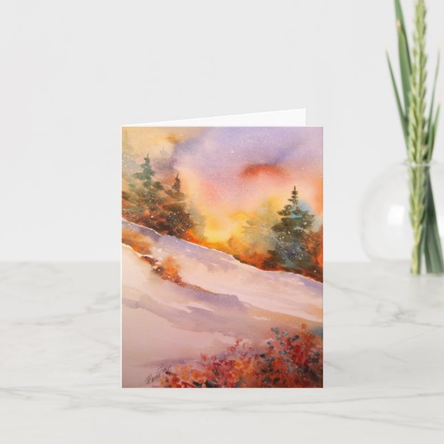Pennsylvania Winter Sunrise Note Card (Front)