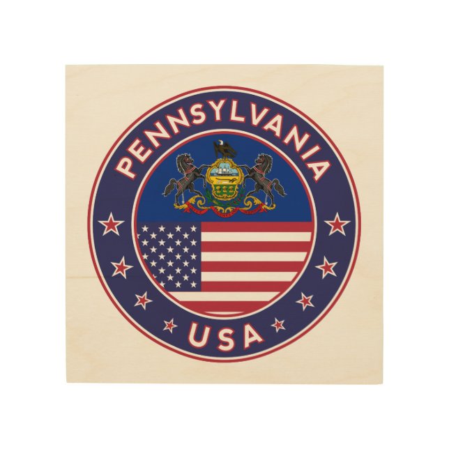 Pennsylvania Wood Wall Art (Front)