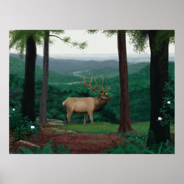 Pennsylvanian Elk Poster (Front)