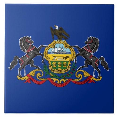 Pennsylvanian Flag Ceramic Tile