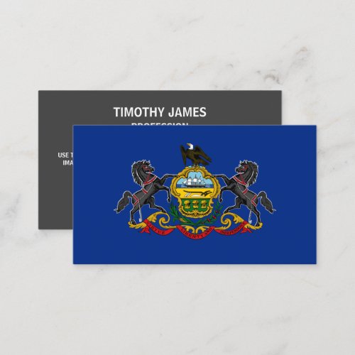 Pennsylvanian Flag Flag of Pennsylvania Business Card