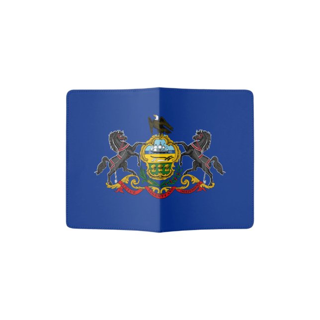 Pennsylvanian Flag Passport Holder (Opened)
