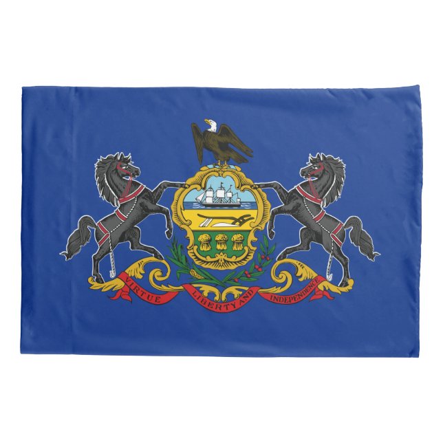 Pennsylvanian Flag Pillow Case (Back)