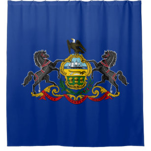 Pennsylvanian Flag Shower Curtain