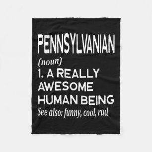 Pennsylvanian Pennsylvania Pa Philly Philadelphia  Fleece Blanket