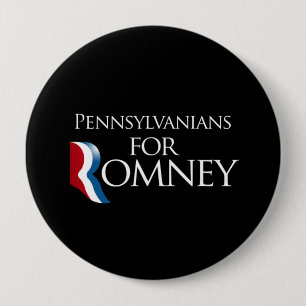 Pennsylvanians for Romney -.png Pinback Button