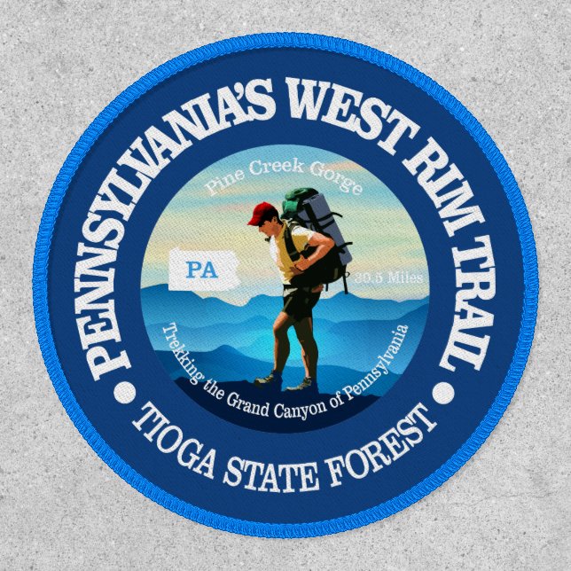 Pennsylvania's West Rim Trail Patch (Front)