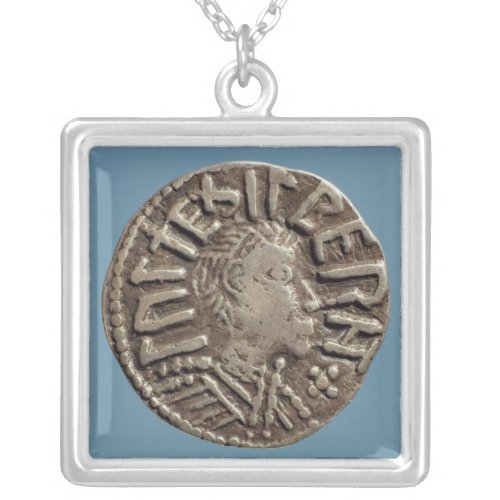 Penny Aethelberht Anglo_Saxon King East Anglia Silver Plated Necklace