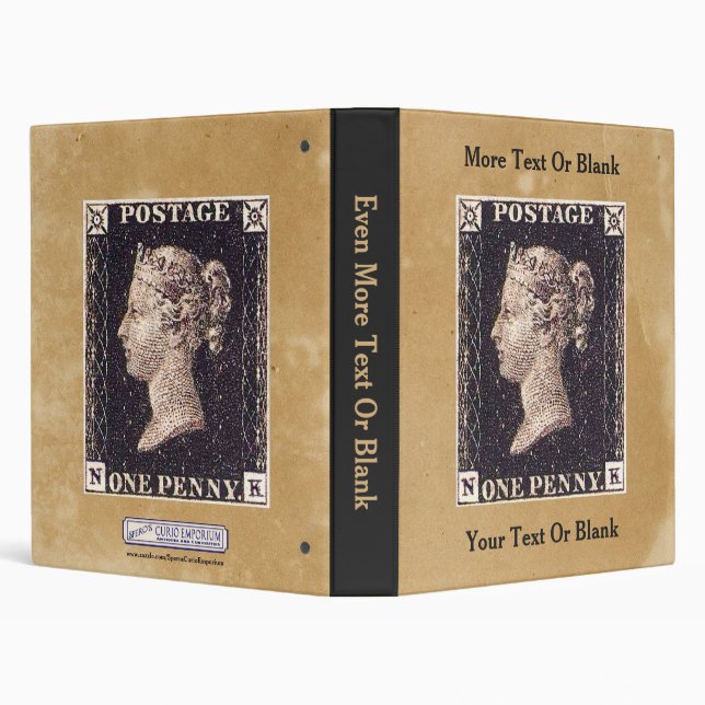 Penny Black Postage Stamp 3 Ring Binder (Background)