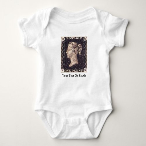 Penny Black Postage Stamp Baby Bodysuit