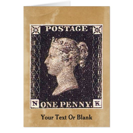 Penny Black Postage Stamp Cards (Front)