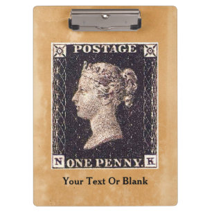 Penny Black Postage Stamp Clipboard