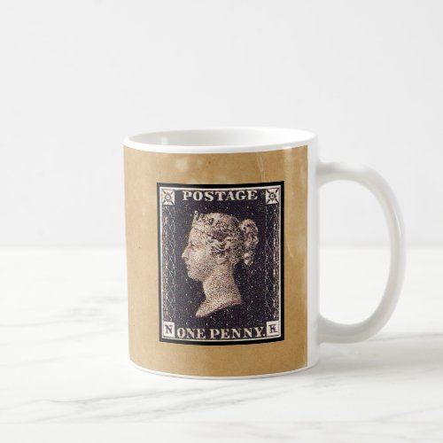 Penny Black Postage Stamp Coffee Mug