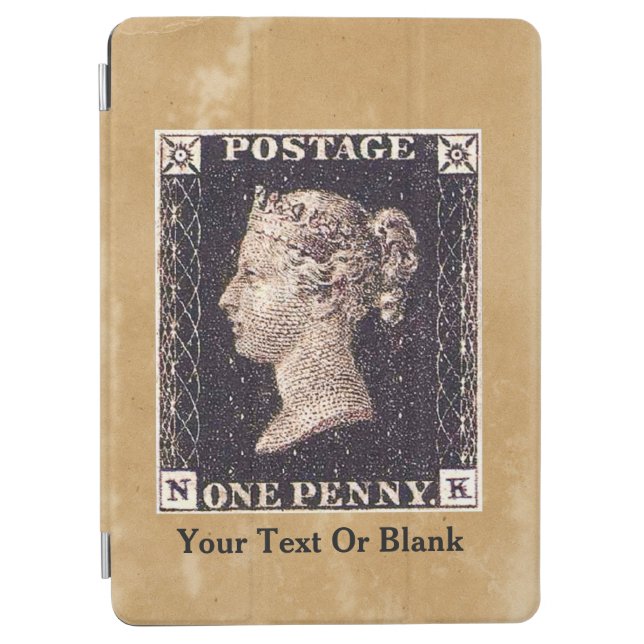 Penny Black Postage Stamp iPad Air Cover (Front)