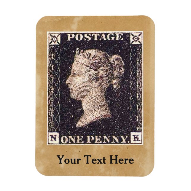 Penny Black Postage Stamp Magnet (Vertical)