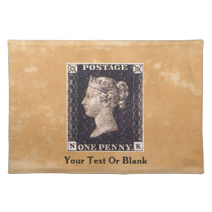 Penny Black Postage Stamp Placemat