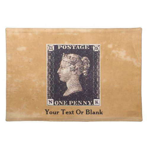 Penny Black Postage Stamp Placemat