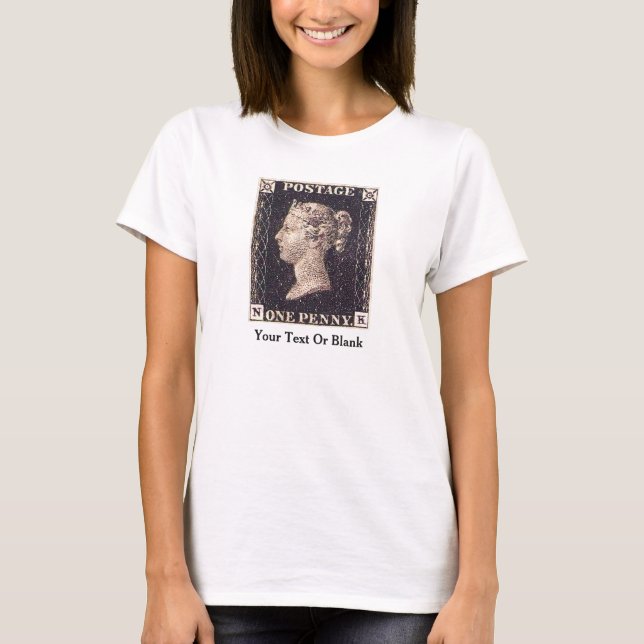 Penny Black Postage Stamp T-Shirt (Front)
