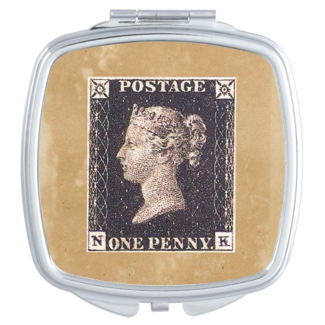 Penny Black Postage Stamp Vanity Mirror (Front)