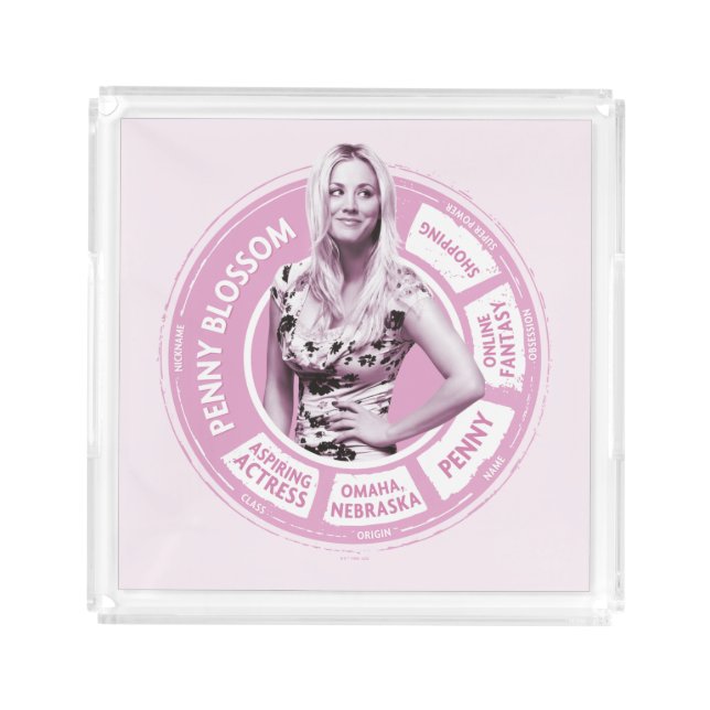 Penny Blossom Info Graphic Acrylic Tray (Front)