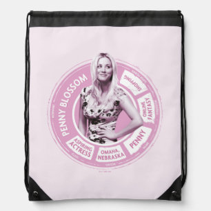 Penny Blossom Info Graphic Drawstring Bag